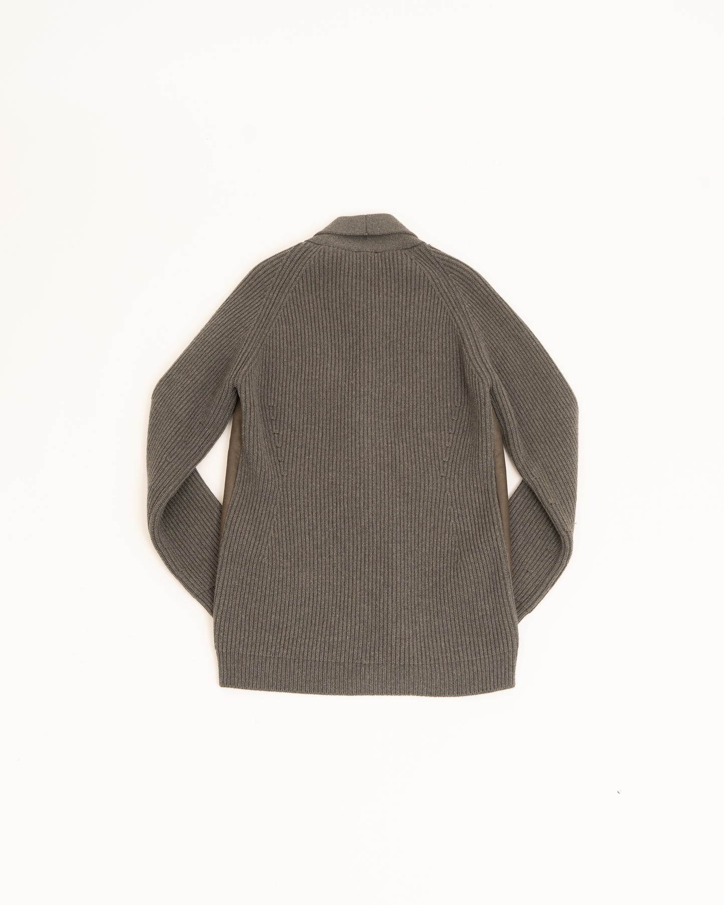 Bottega Veneta Switching wool/leather Cardigan Jacket