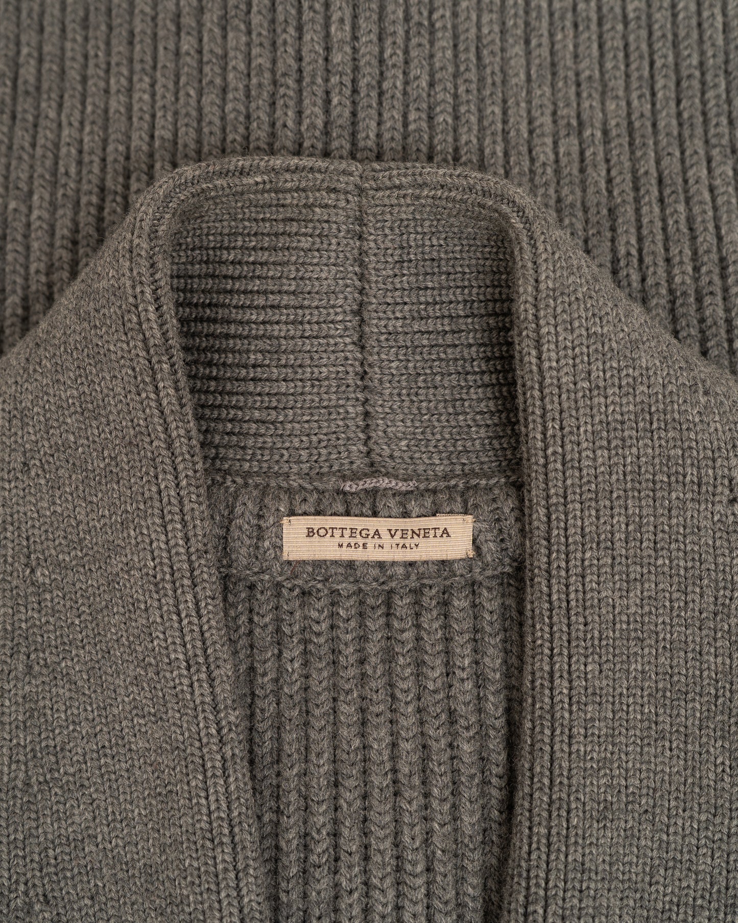 Bottega Veneta Switching wool/leather Cardigan Jacket