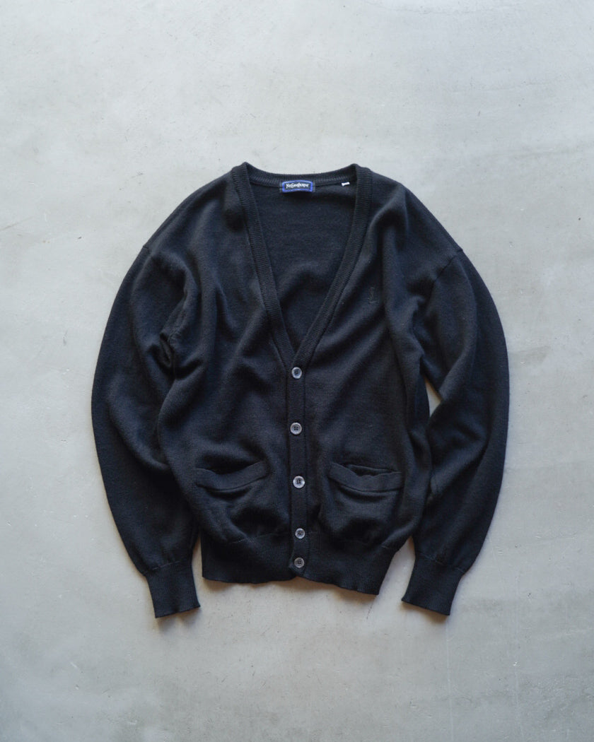 Yves Saint Laurent logo design wool cardigan