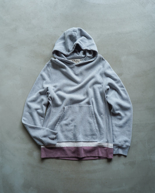 MARNI cotton sweat switching design hoodie