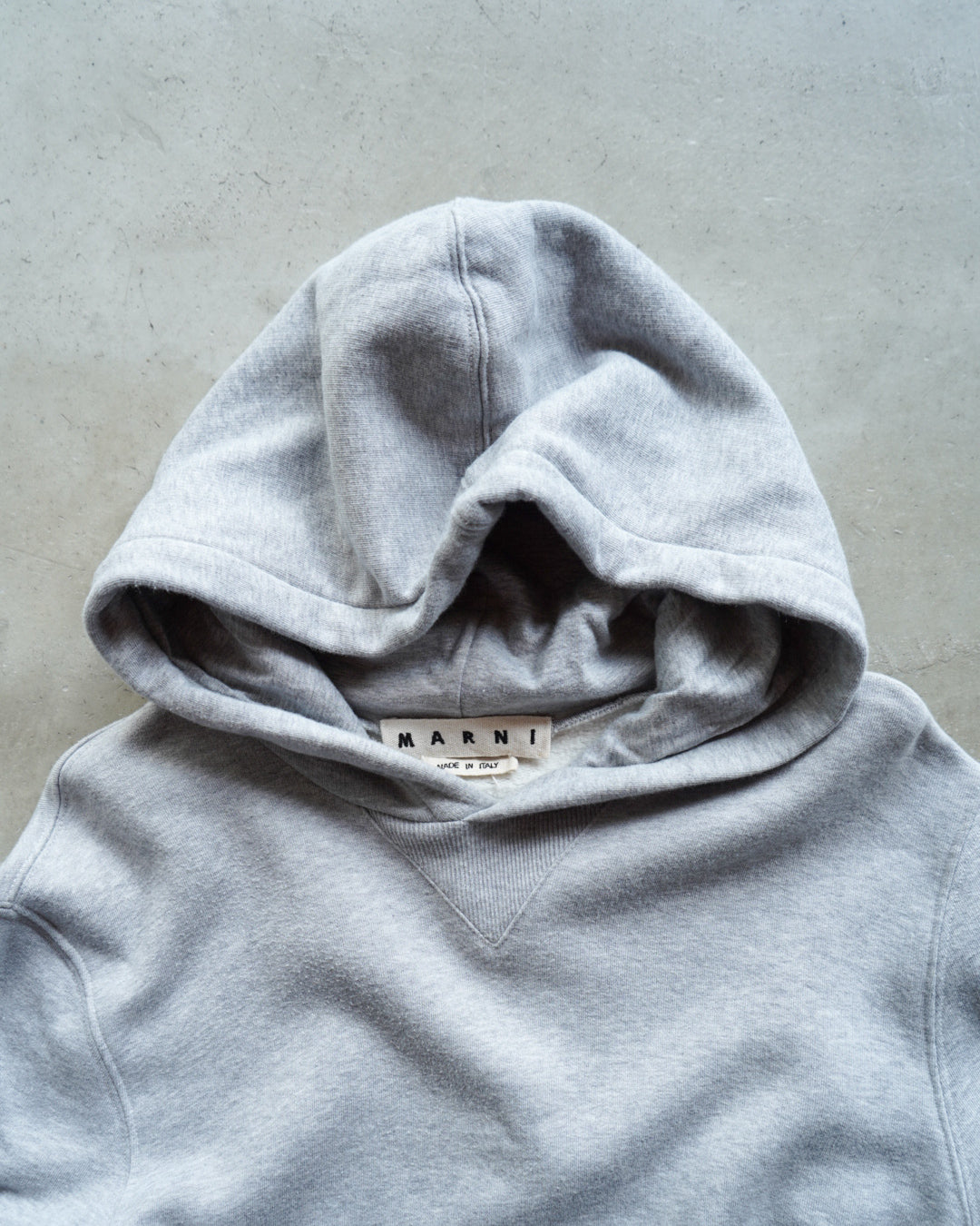 MARNI cotton sweat switching design hoodie