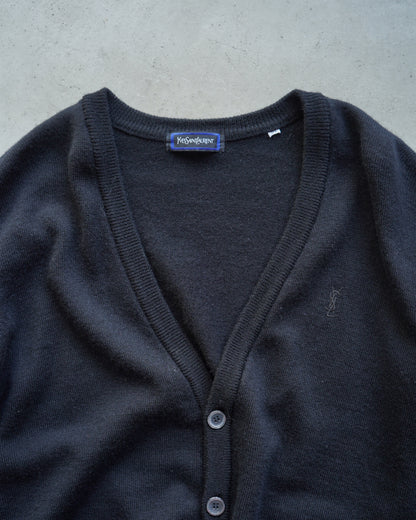 Yves Saint Laurent logo design wool cardigan