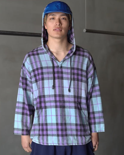 90s Cotton Check Mexican Parka