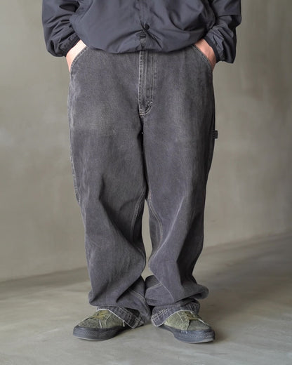 90s “MISSION BLUES”Painter Black Denim Pants